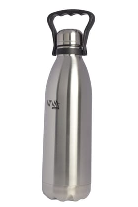 Viva smart's Smart Thermal Steel Water Bottle 1.5L Silver (for School, Office, Gym etc)