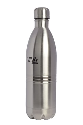 Viva smart's Smart Thermal hot and Cold Steel Water Bottle 500ml Silver