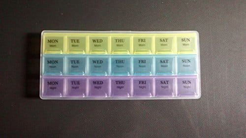 Pill Box Tray, Medication Organizer Planner (7 Days, 3 Times a Day)