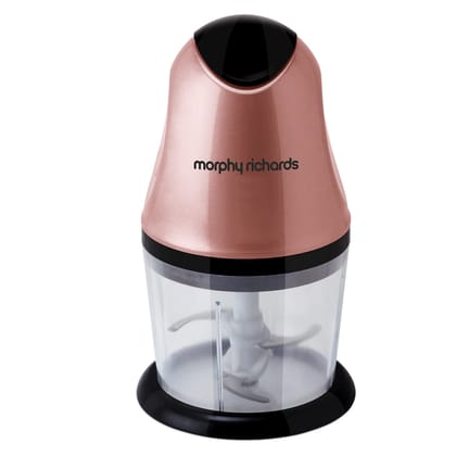 Home Puff Japanese Technology Electric Chopper, Wireless Vegetable Chopper,  One Touch Operation, 10 Second Chopping, Rechargeable, Waterproof,  Stainless Steel Blades, with Warranty, 250ML, 30W, Pink