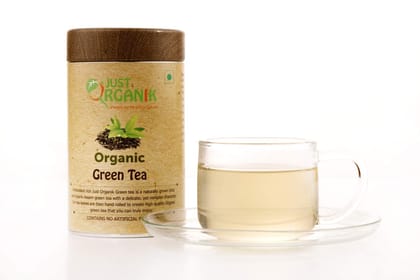 Just Organik Green Tea (Full Leaves) 50gm, 100% Organic