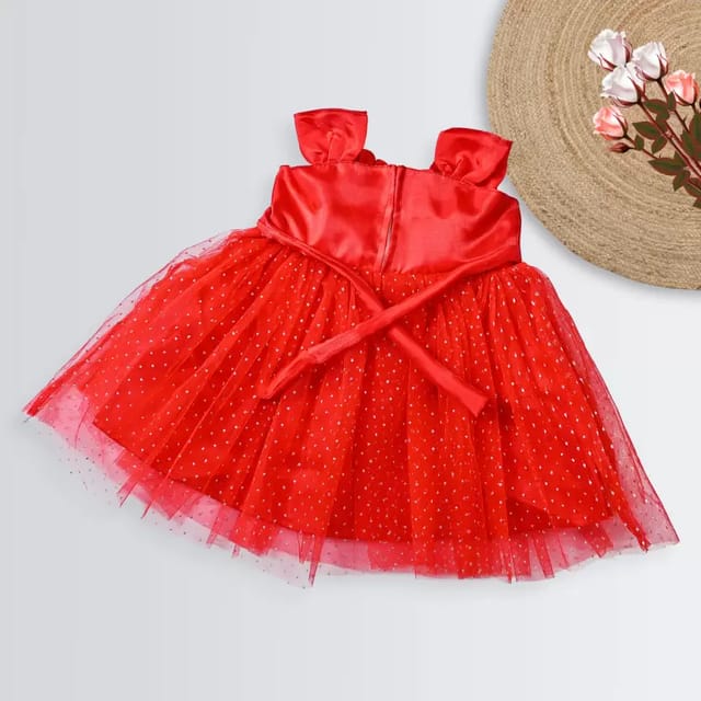 fcity.in - Red Frock Dresses Pack Of 1 / Cutiepie Elegant Frocks Dresses