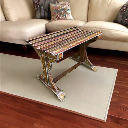 Wooden Painted Garden Coffee Table Decor Bench Furniture