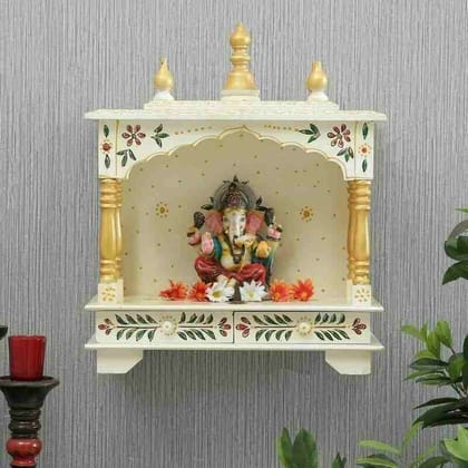 Hand Painted White Temple For Home