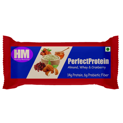Perfect Protein Bar | Chocolate Flavor | 21 % Whey 37% Fruits & Nuts | No Chemicals | No Preservatives| No Added Color