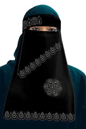 Women's Chiffon Nose Piece (Niqab) Mango R 002
