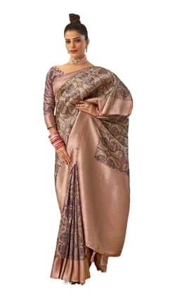 Womens Kanjivaram Banarasi Silk Saree Kanchipuram saree M-256