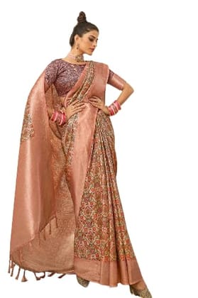 Womens Kanjivaram Banarasi Silk Saree Kanchipuram saree M-258