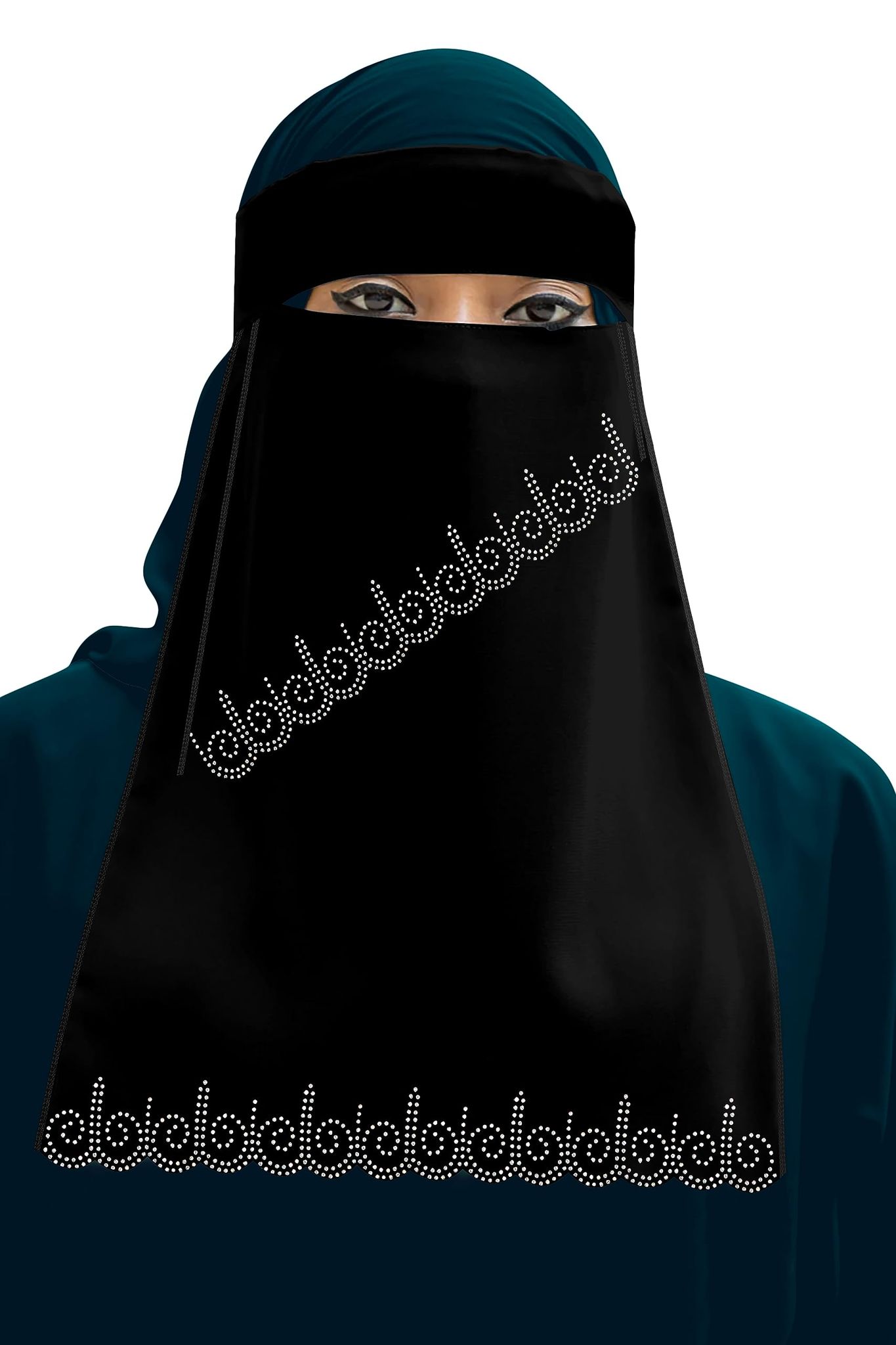 Women's Chiffon Nose Piece (Niqab) Jalebi 004