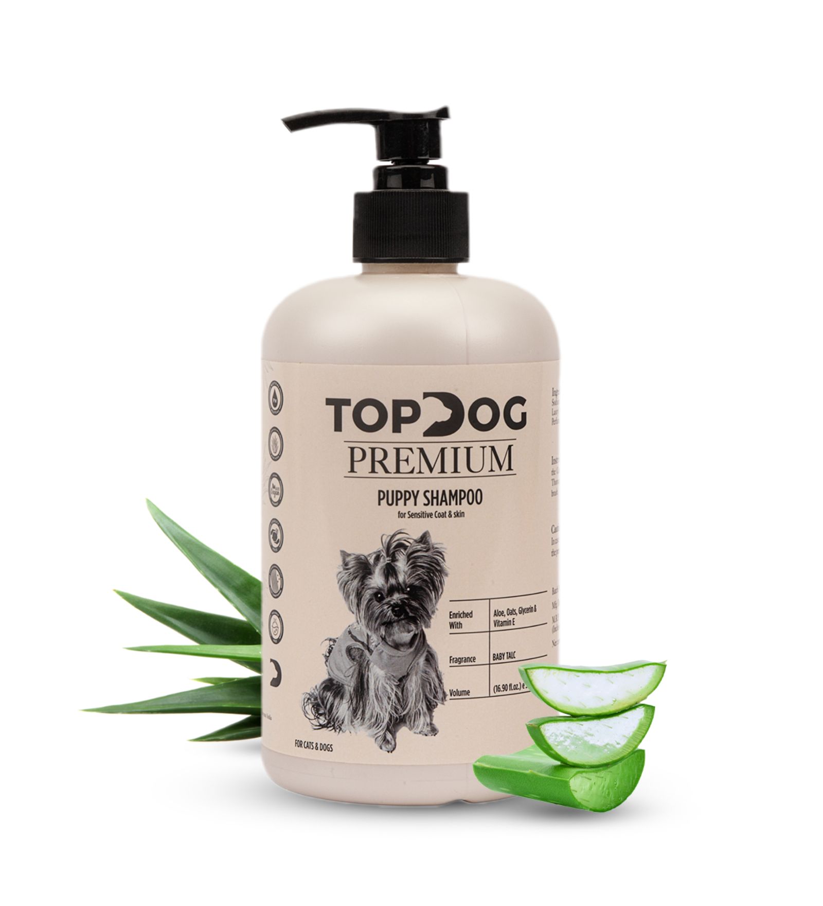 TOPDOG PREMIUM Puppy Shampoo for Dogs & Cats, 500 ML