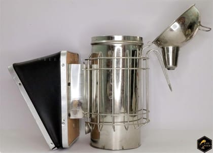 Bee Hive Smoker Stainless Steel with Heat Shield