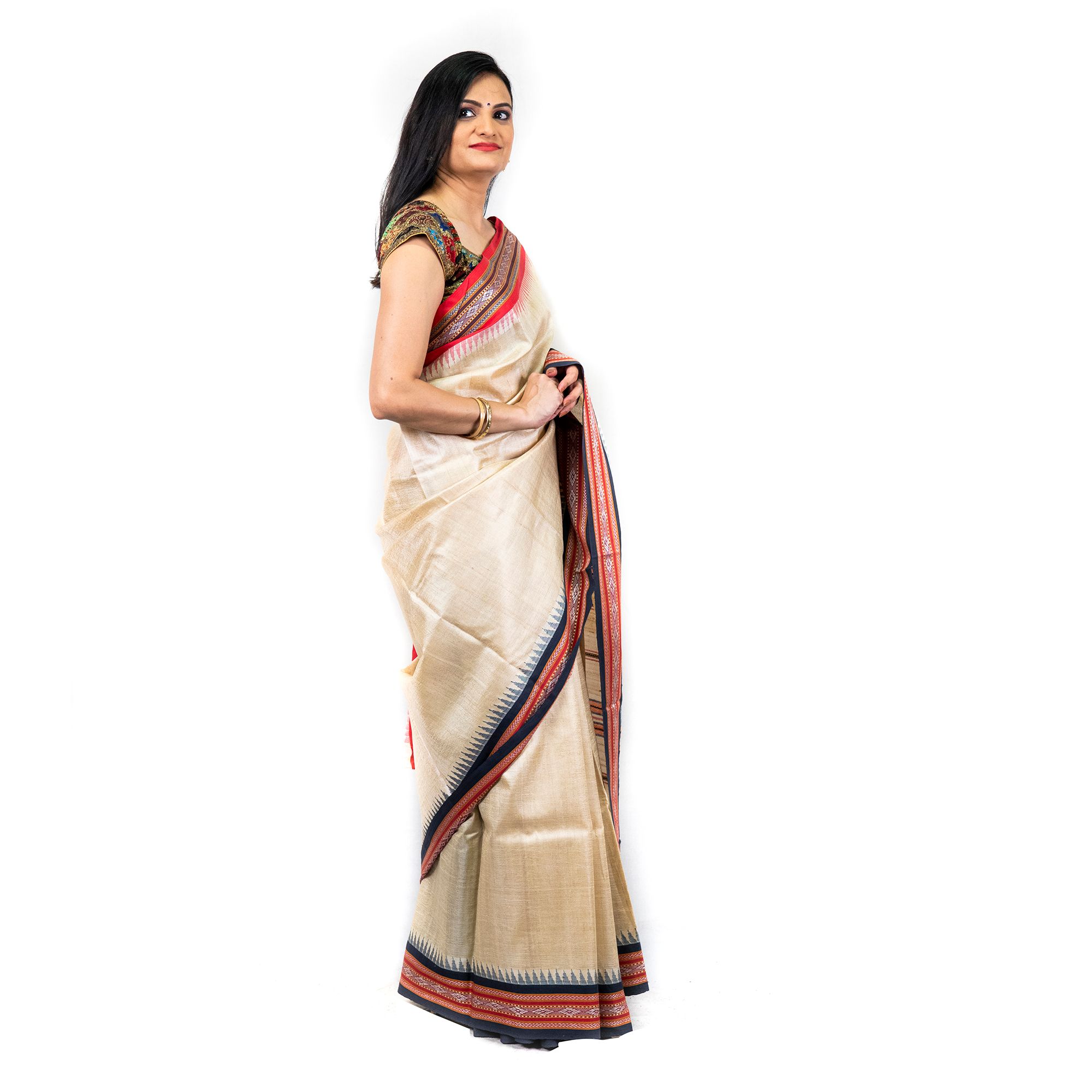 Tussar Karvati Saree