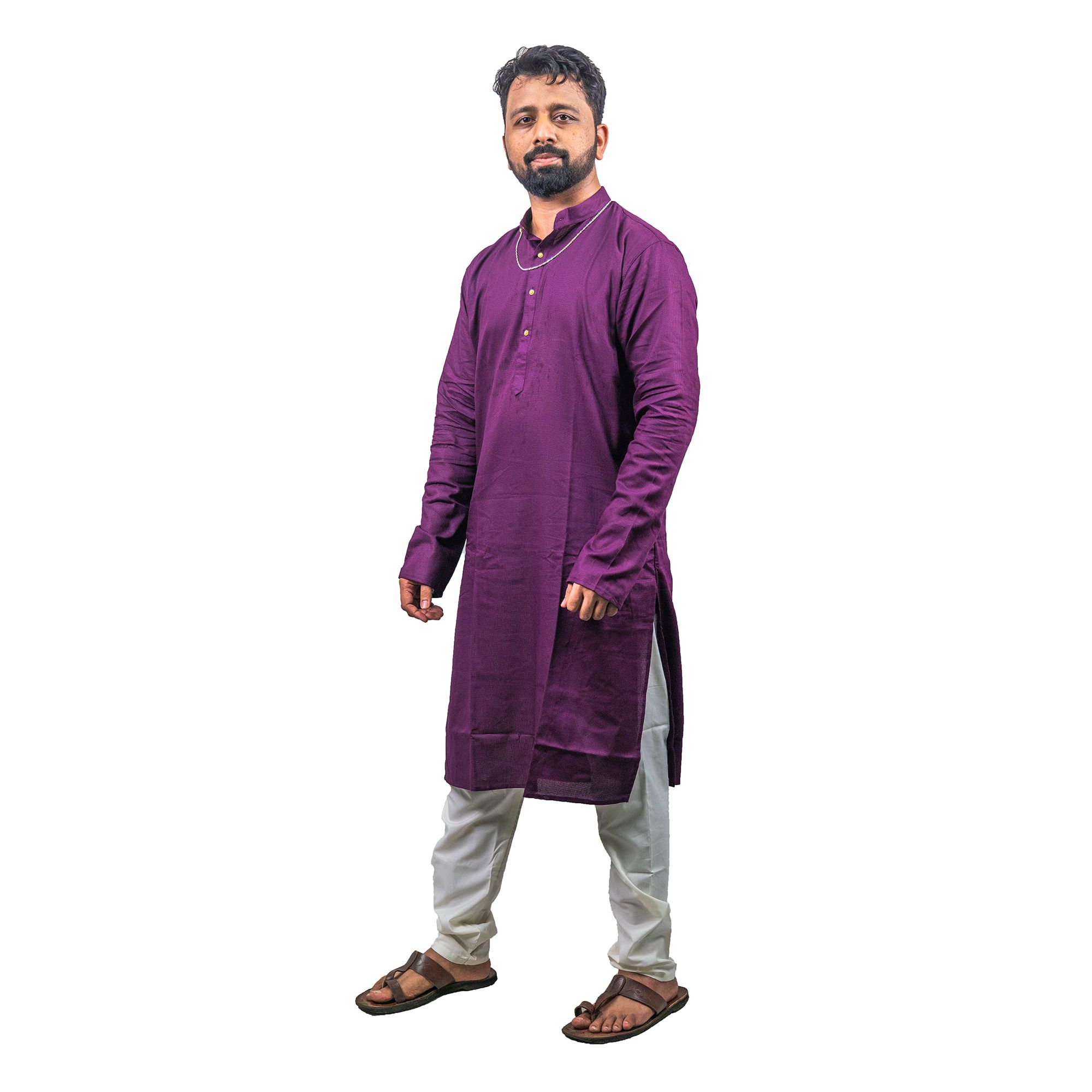 COTTON LINEN KURTA & PYJAMA SET 1900