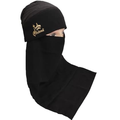 Women's Chiffon Nose Piece (Niqab) Gold Shehzadi 001