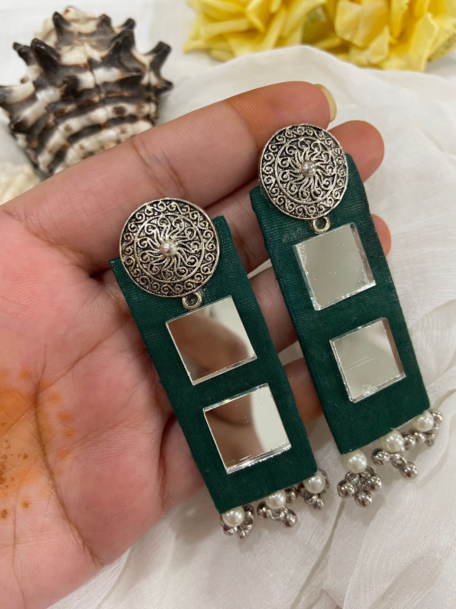 Handcrafted earrings on sale