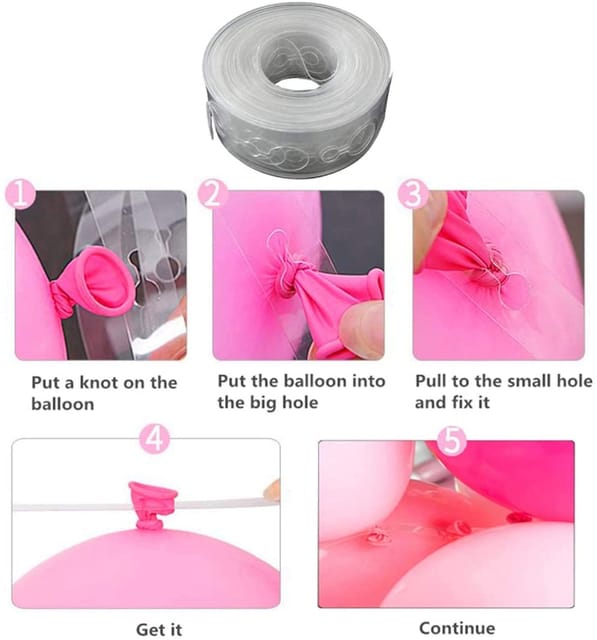 1 Roll 5 Meters Balloon Tape Strip Balloon Arch Tape Balloon Arch