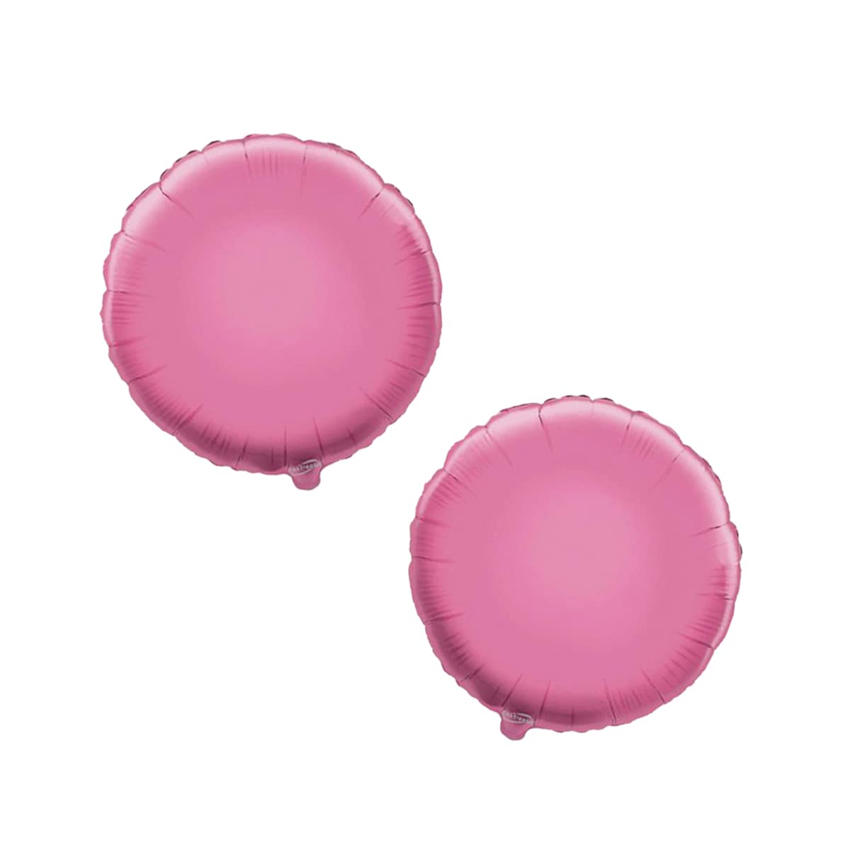 BLODLE 2 Pcs Pastel Pink Round 18" Foil Balloon, 18 Inches Light Pink Round Shaped Foil Balloon, Bird Theme, Beach Theme Birthday Decoration - Pack of 2 Pcs