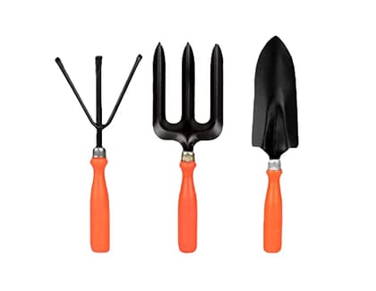 Gardening Tools Cultivator, Fork and Trowel (Set of 3)