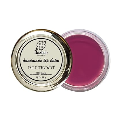 Beetroot 8g Handmade Vegan Lip Balm for Dry, Chapped lips, Paraben & Sulphate Free