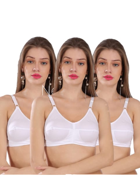 Buy FASHION BONES Premium Pure Cotton Full Coverage Daily Use Bra