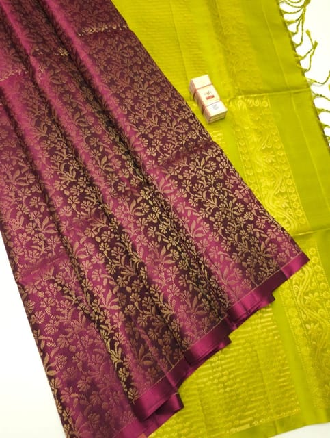 ONION PINK PURE SOFT SILK SAREE WITH TWIRLING BLOUSE PIECE