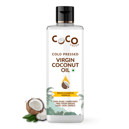 Coco Crush Cold-Pressed Virgin Coconut Oil, 100% Pure & Natural