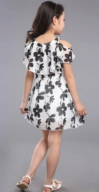 DUSHU Loose Office Lady Drawstring Design Square Neck Floral Dress Women  Summer 2021 New A-line