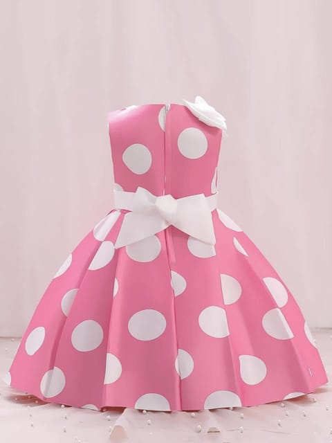 Buy Pink Dotted Organza Polka Dot One Shoulder Midi Dress For Women by  Gauri & Nainika Online at Aza Fashions.