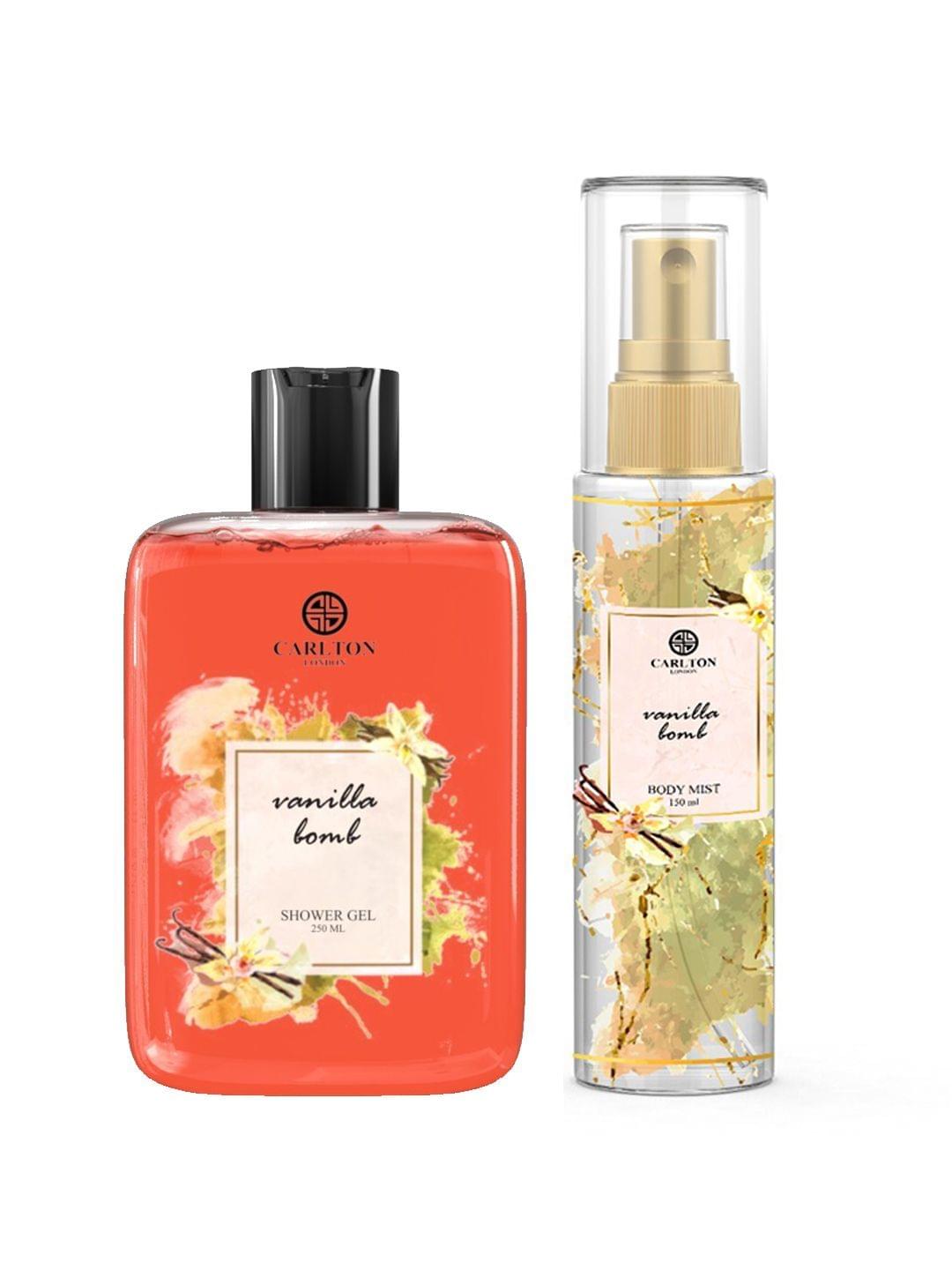 Carlton London Combo Women Vanilla Bomb Shower Gel (250ml) and Vanilla Bomb Body mist (150ml)