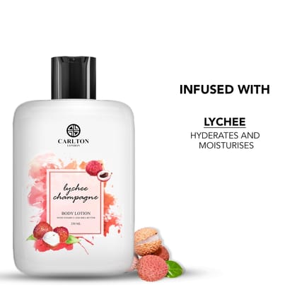 Carlton London Lychee Champagne Body Lotion -250ml