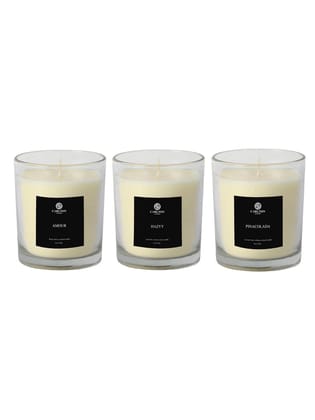 Carlton London Pinacolada Candle (142gm), Amour Candle(142gm) and Hazzy Candle (142gm), Set of 3