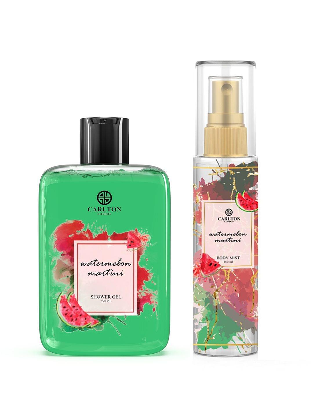 Carlton London Combo Women Watermelon Martini Shower Gel (250ml) and Watermelon Martini Body mist (150ml)