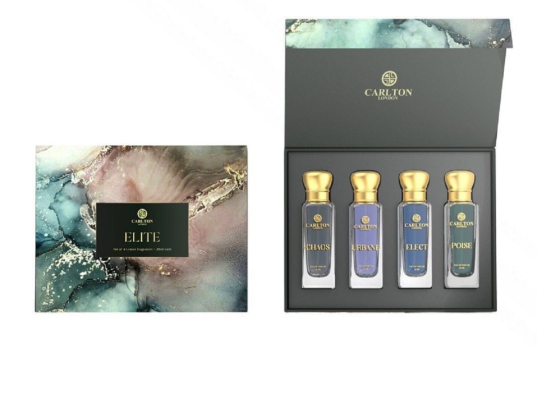 Carlton London Unisex ELITE Gift Set of 4 EDP Perfume - 20ml each