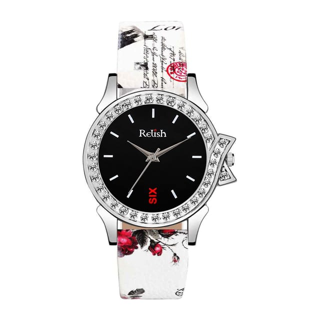 Love Chrome Plated Stainless Steel Black Dial Women Watch & Watches for  Girls Valentine Great Gift for Girlfriend
