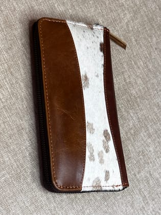 Pure/genuine leather heroine wallet