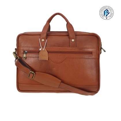 Genuine Leather FHS Laptop Bag For Men & Womens