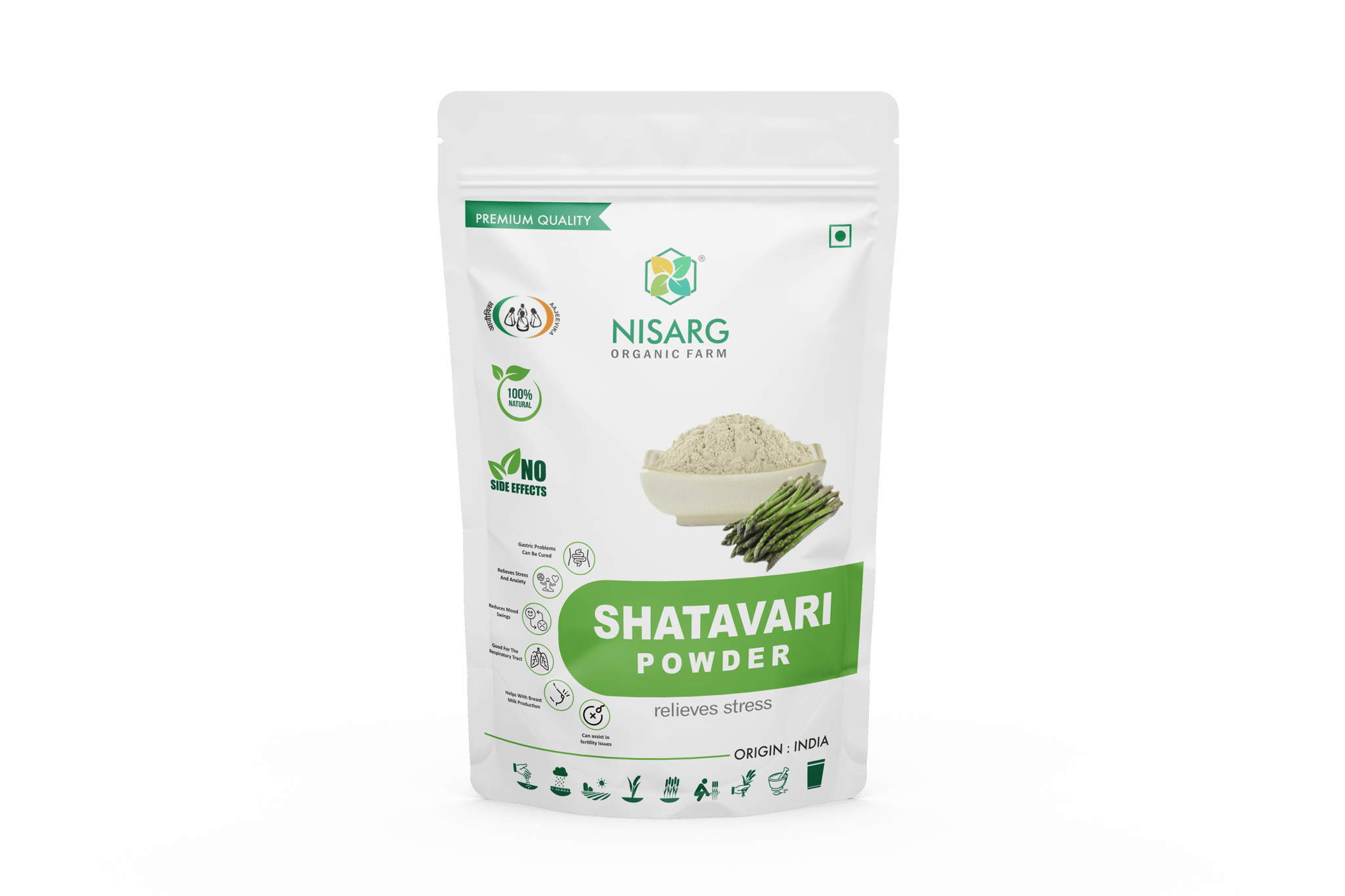 Nisarg Organic Shatavari Root Powder 100gm