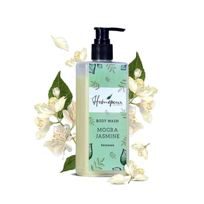 Homepour, Mogra Jasmine Body Wash - Sensuous Exotic Bathing, 250ml - Handmade Body Wash