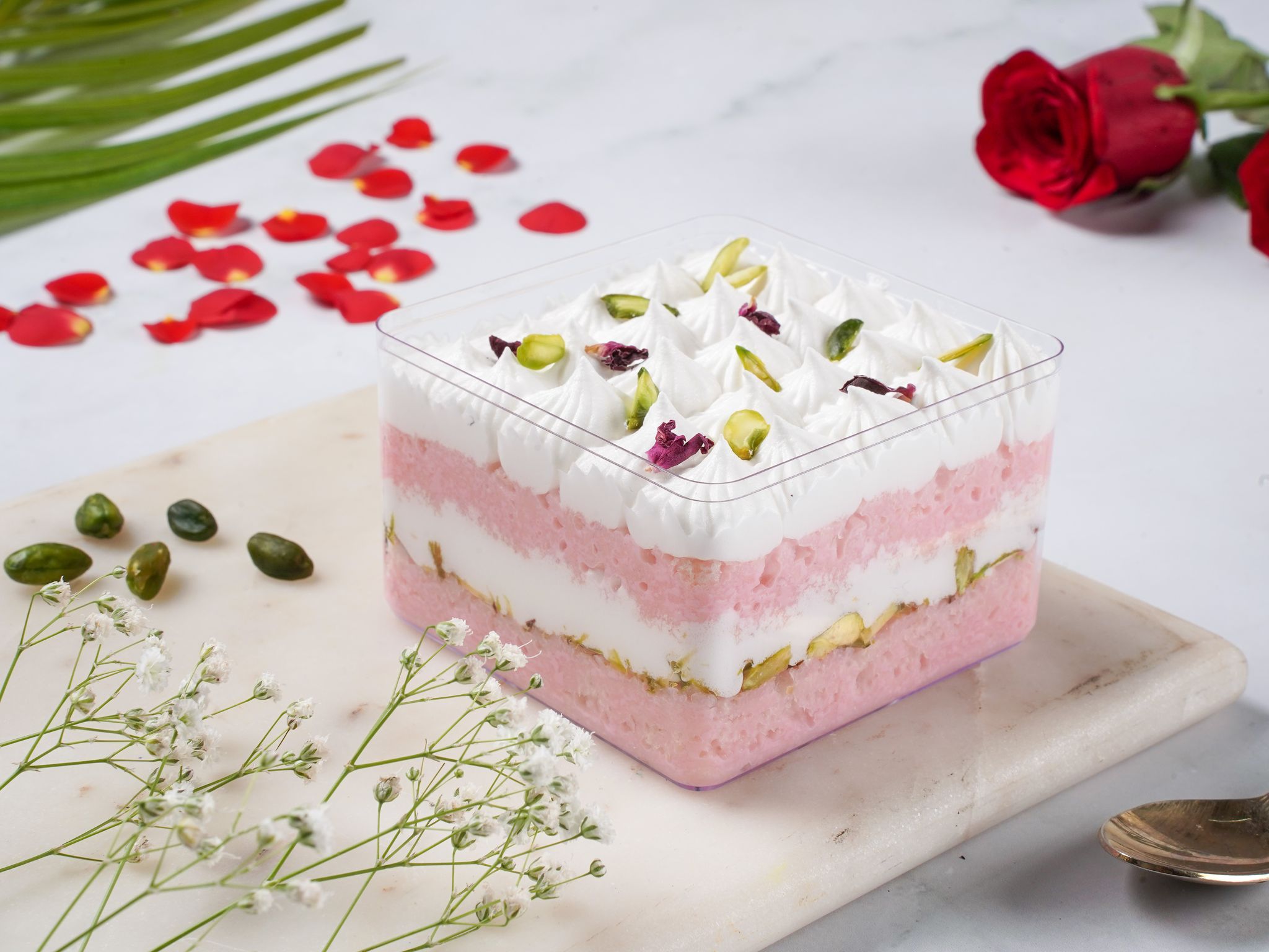 Rose and Pistachio Milk Cake Recipe - The Oxford Magazine