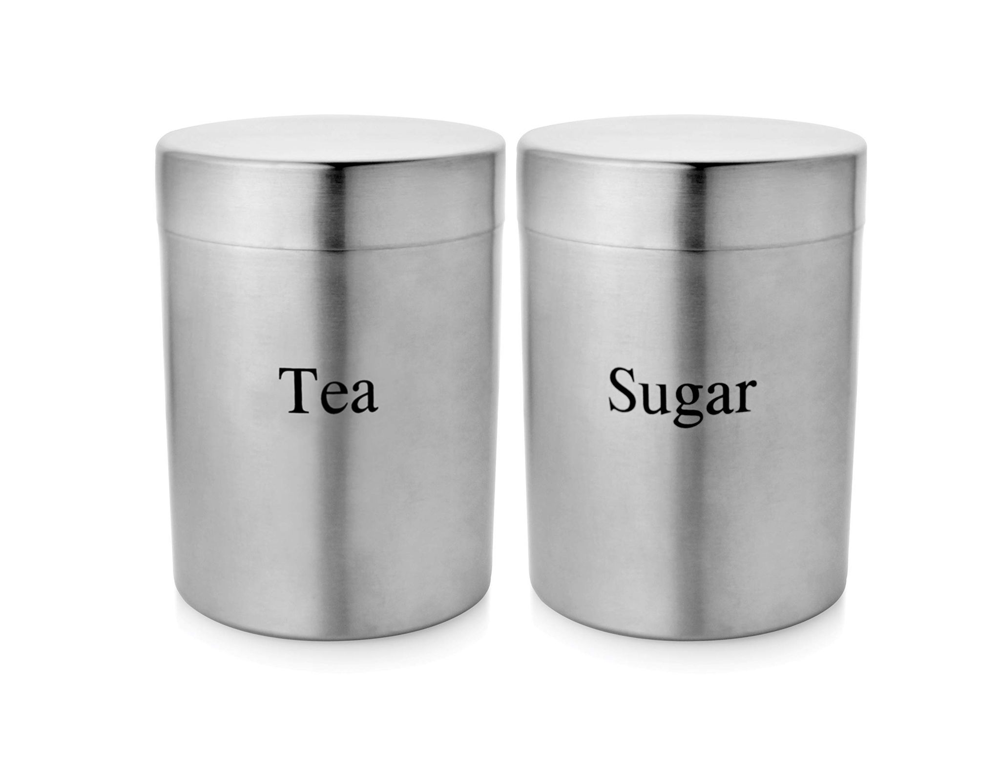 Vinayak International Stainless Steel Container, Jar. Canister 2 Pcs 770 ml Each Dia - 9 cm