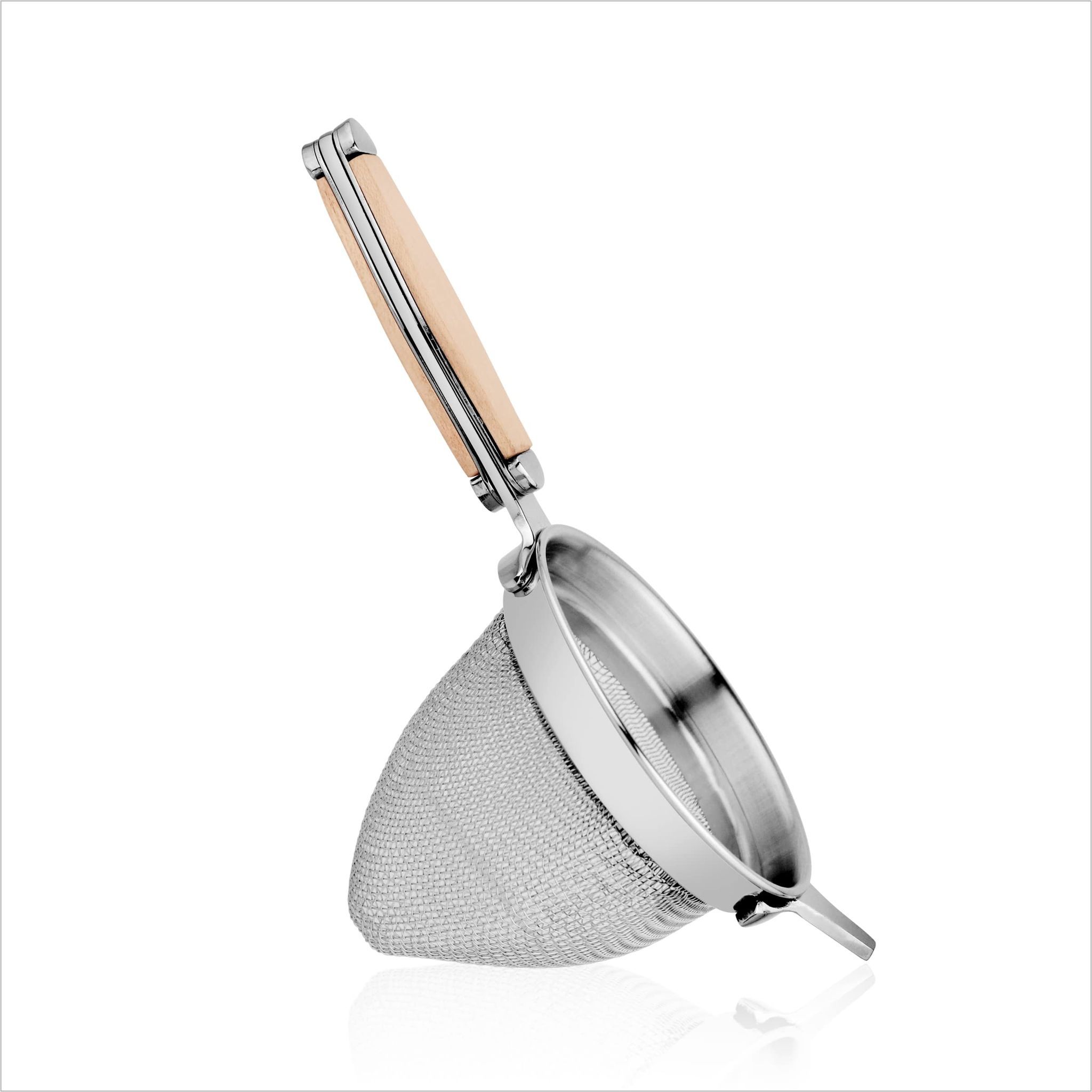 KobacFine Mesh Multi-Purpose Strainer for Cocktail, Stainless Steel Sieve with Handle for Herbs, Coffee, Juice & Beverages