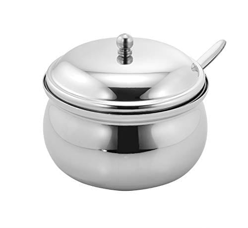 VINAYAK Stainless steel Ghee Pot, Oil Pot, Ghee Storage Container, Ghee Serving Container 350 Ml