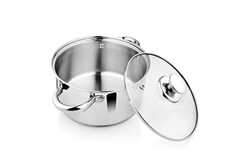 Vinayak International Stainless Steel Casserole with Lid - 2300L, 1 Piece, Silver