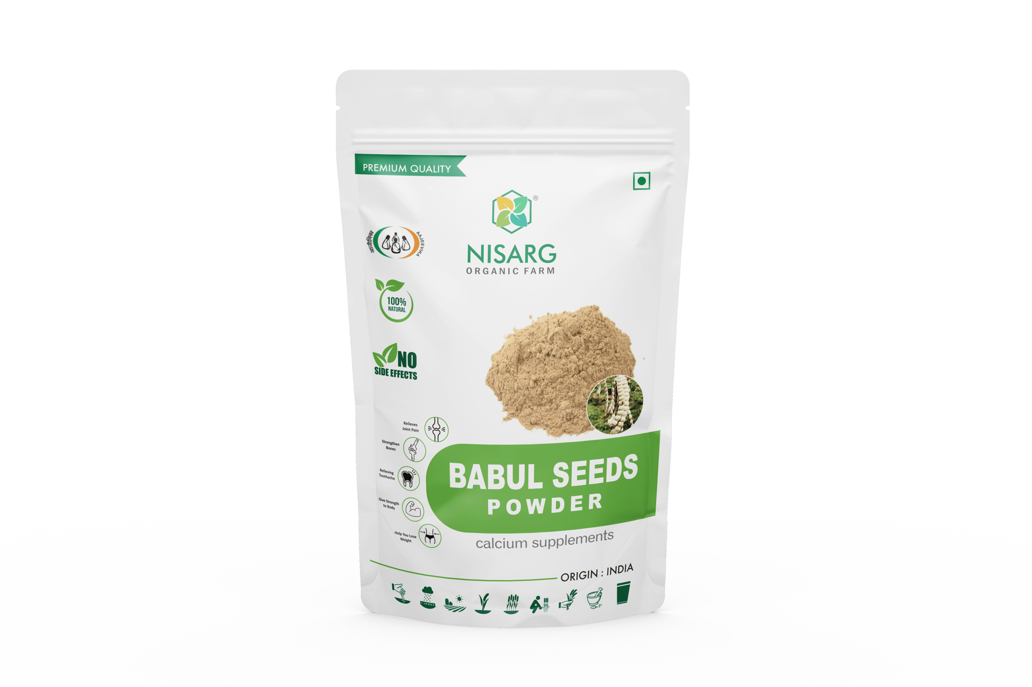 Nisarg Organic Babul Phali Powder 100gm