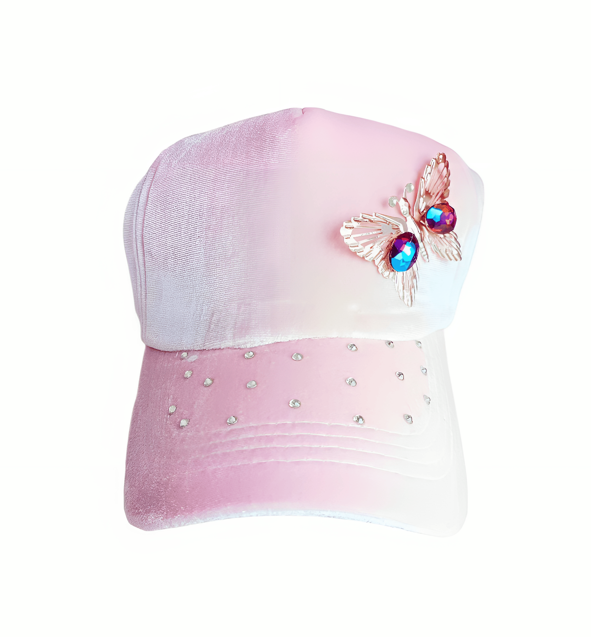 Caps for Women - Light Pink Color Velvet Cap,