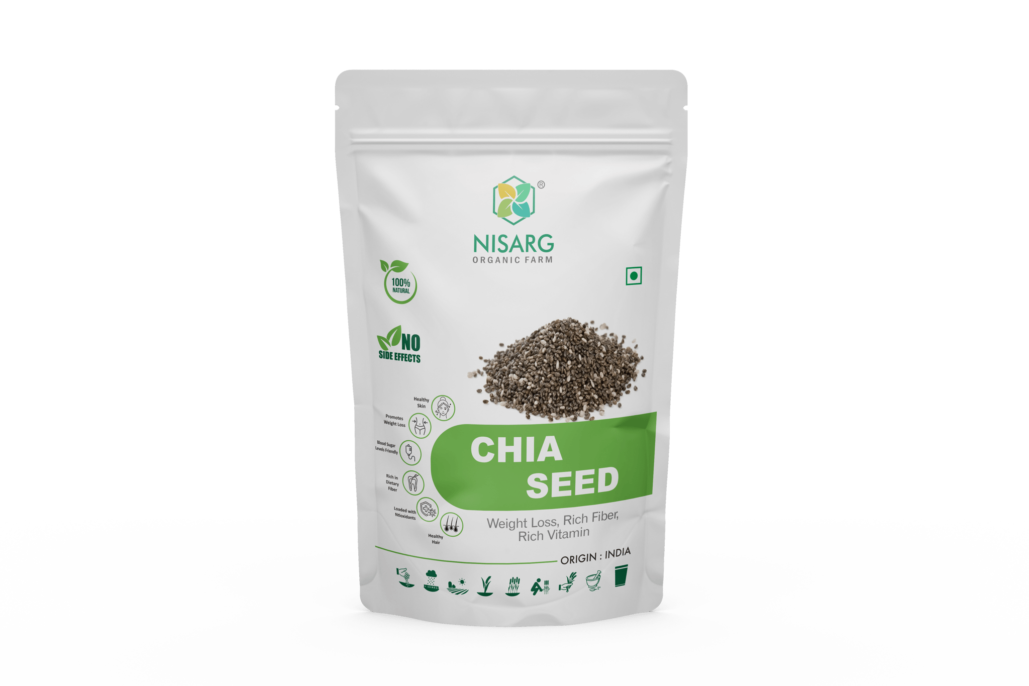 Nisarg Organic Chia Seeds 100gm