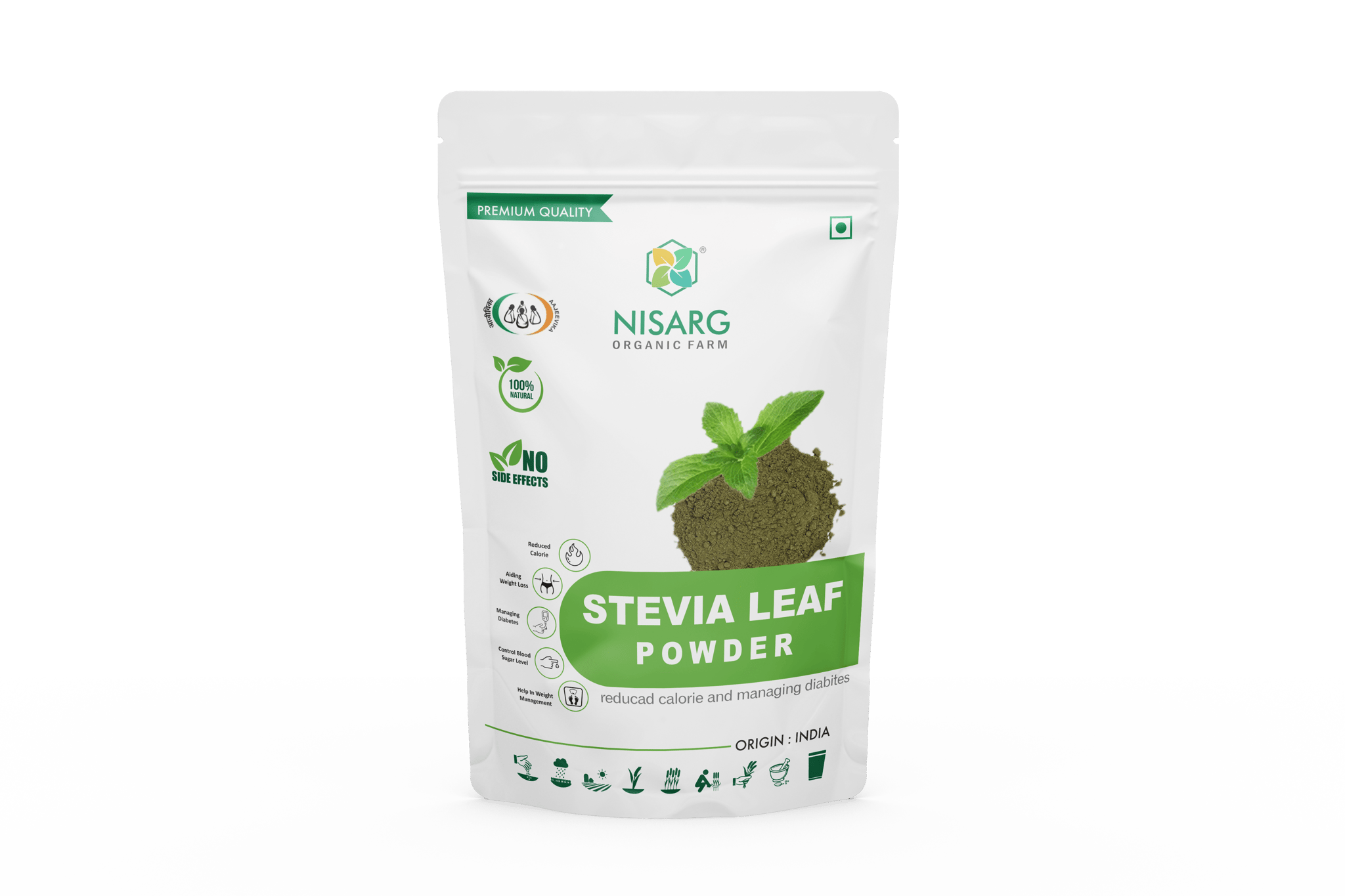 Nissaarg Organic  Stevia Leaf Powder 100gm