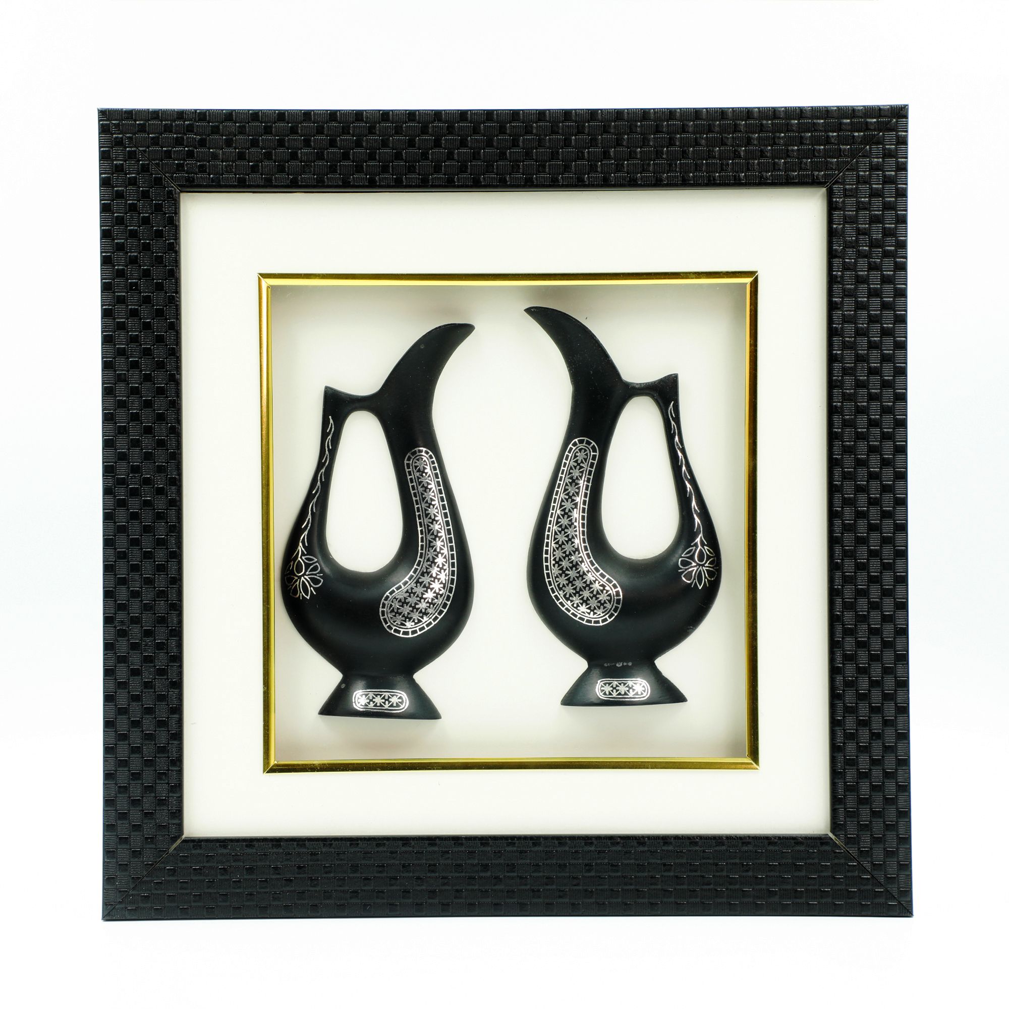 Bidri Ware Jug Pair Frame Star  (1TMTDCOKA09806)