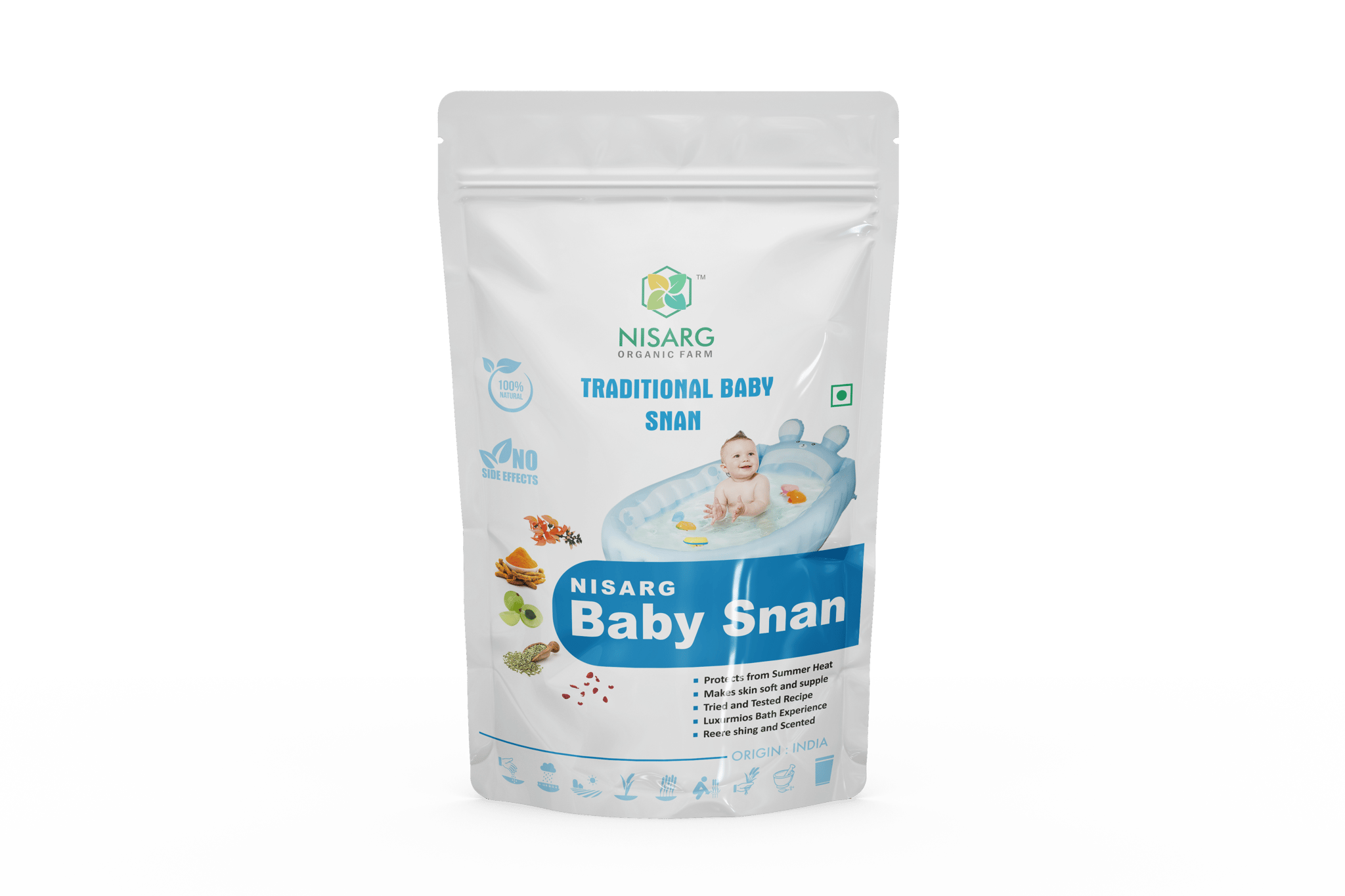 Nisarg Organic Baby Snan 100gm