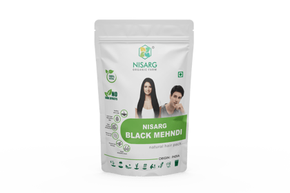 Nisarg Organic Herbal Black Mehndi Powder 50g